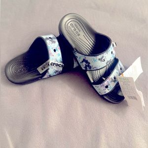 *NWT*‎ Crocs Classic Tie Dye Sandals Womens size 7 Mens Size 5